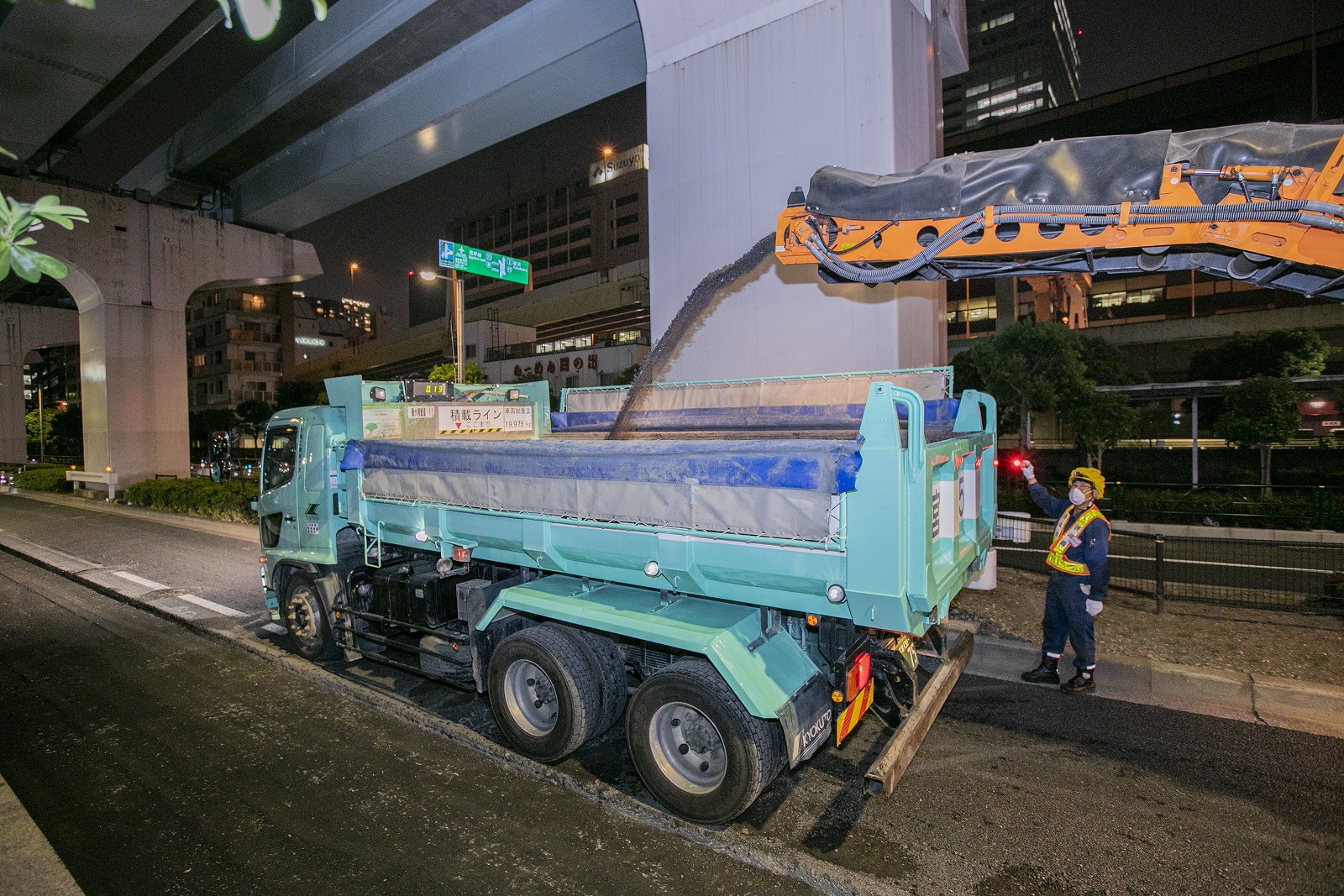 スケールダンプ のトライアル運行について新聞に掲載されました 大林道路株式会社